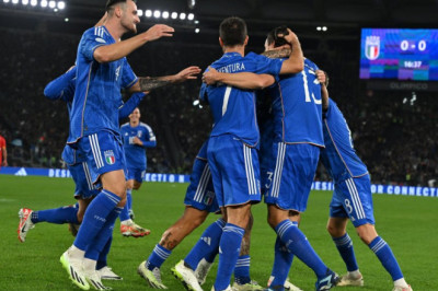 Tampil Impresif, Italia Gasak Makedonia Utara 5-2