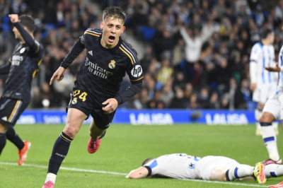 Gol Tunggal Arda Guler Bawa Real Madrid Raih Kemenangan Tipis 1-0 atas Real Sociedad