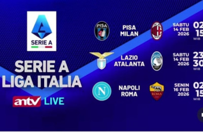 Jadwal Lengkap Serie A Akhir Pekan Ini di ANTV, Ada Tiga Laga Penuh Gengsi