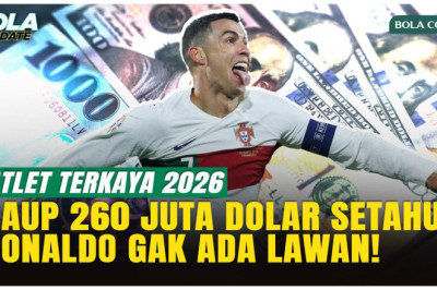 5 Atlet dengan Bayaran Tertinggi 2026, Ronaldo Kalahkan Messi dan LeBron!