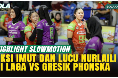 Lucu dan Imut! Slowmotion Aksi Nurlaili Kusuma vs Phonska Plus di Proliga 2026