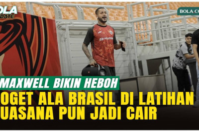 Bukannya Tegang Jelang Dewa United, Emaxwell Souza Malah Joget di Latihan Persija