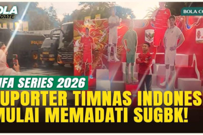 Menilik Situasi Jelang Timnas Indonesia Melawan Bulgaria, Cuaca Tak Patahkan Semangat Suporter