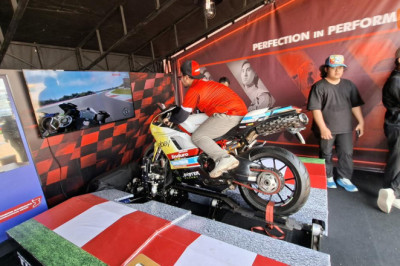 Menjajal Simulator MotoGP di Mandalika, Rasakan Atmosfer bak Pembalap Profesional